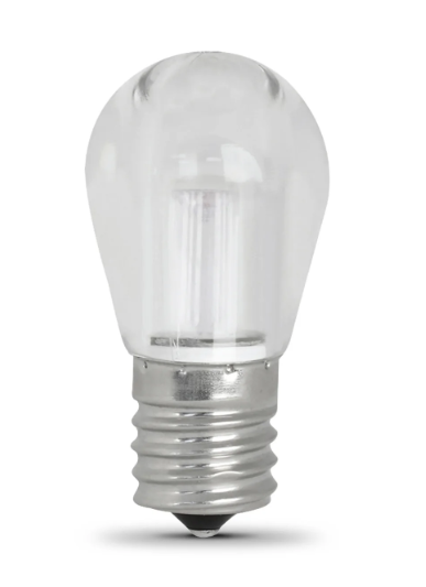 Feit Electric BP40S11N/SU/LED 40-Watt Equivalent E17 Base S11 Specialty LED Light, Color Temperature 3000K, Wattage 3.8W, Voltage 120V