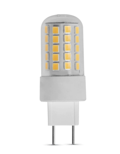 Feit Electric BP50G8.6/830/LED Warm White GY8.6 Base T4 Dimmable Specialty LED Light, Color Temperature 3000K, Wattage 4.5W, Voltage 120V 6 PACK