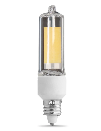 Feit Electric BP50MC/830/LED 50W Replacement Dimmable E11 Base T4 Specialty LED Light, Color Temperature 3000K, Wattage 4.5W, Voltage 120V