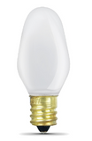 Feit Electric BP7C7/W/4 Incandescent Bulb, 7 W, C7 Lamp, Candelabra E12 Lamp Base, Color Temperature 2700K, Wattage 7W, Voltage 120V