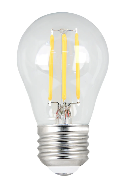 Feit Electric BPA1540950CAFIL/2/RP 40-Watt Equivalent A15 Dimmable Daylight Glass Filament Enhance, Color Temperature 5000K, Wattage 5W, Voltage 120V Pack 2