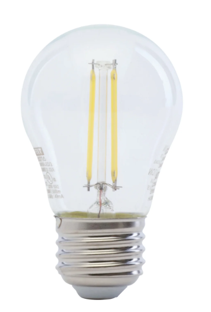 Feit Electric BPA1560/850/LED/260W Replacement A15 Dimmable Daylight Glass Filament Color Temperature 5000K, Wattage 6W, Voltage 120V Pack 2