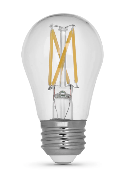 Feit Electric BPA1575950CAFIL/2/RP 10W (75W Replacement) Daylight (5000K) E26 Base A15 Dimmable Enhance Filament LED Light Color Temperature 5000K, Wattage 10W, Voltage 120V Pack 2