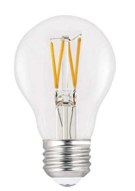 Feit Electric BPA1940CL927CAFIL2RP 40W Replacement A19 Soft White Enhance Dimmable Glass Filament General Purpose LED Light Color Temperature 2700K, Wattage 5W, Voltage 120V Pack 2