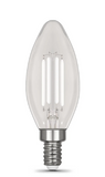 Feit Electric BPCTC60950CAWFIL/2 5.5W (60W Replacement) Daylight (5000K) Chandelier B10 (E12 Base) Torpedo Tip White Filament Light Bulb Color Temperature 5000K, Wattage 5.5W, Voltage 120V Pack 2