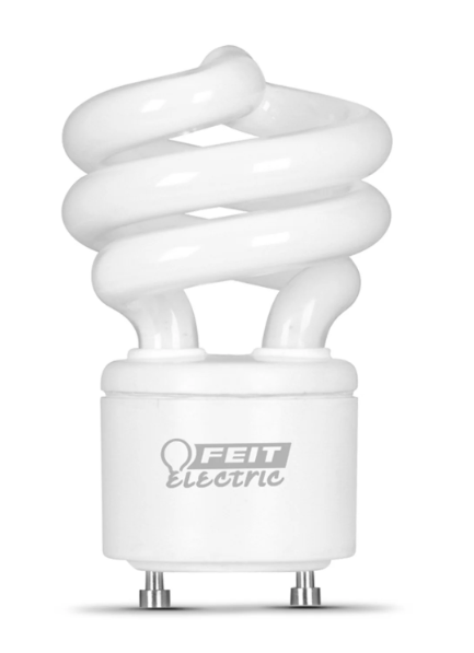Feit Electric BPESL13T/GU24/2/HDRP 60W Equivalent Soft White A19 General Purpose CFL Light Bulb Color Temperature 2700K, Wattage 13W, Voltage 120V 24 Pack