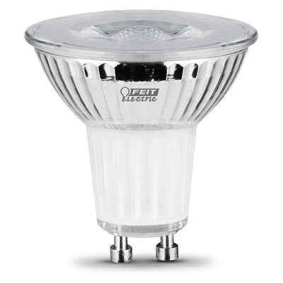 Feit Electric BPGMR16/GU10/LED MR16 120V GU10 Base Dimmable Performance LED 35W Equivalent Glass Body 3000K Bulb Color Temperature 3000K, Wattage 5W, Voltage 120V