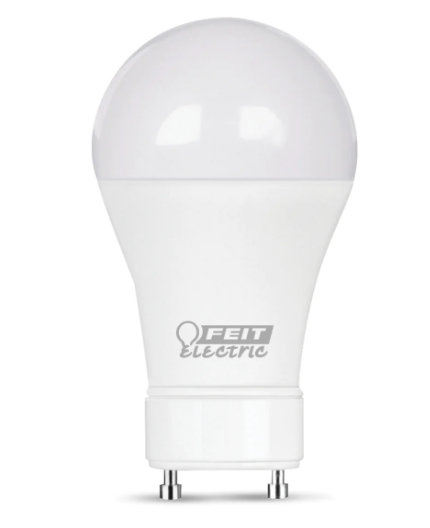 Feit Electric BPOM60DM/930CA/GU24 60W Replacement A19 Bright White Dimmable General Purpose LED, Color Temperature 3000K, Wattage 8.8W, Voltage 120V