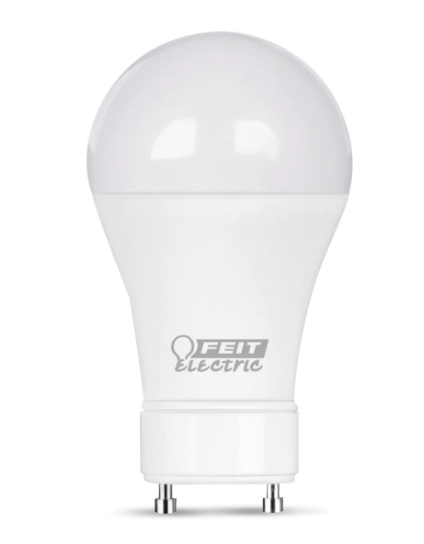 Feit Electric BPOM60GU24CCTCAHDRP 60W Replacement Selectable White A19 GU24 Base Dimmable Enhance LED Bulb, Multi-Color Temperature, Wattage 8.8W, Voltage 120V 6 Pack