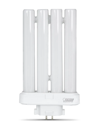 Feit Electric BPPL27F/65K Daylight PL GX10Q-4 Base Non-Dimmable CFL Light Bulb, Color Temperature 6500K, Wattage 27W, Voltage 120V