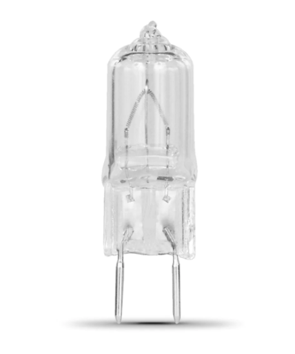 Feit Electric BPQ50/8.6/RP Warm White Bi-Pin GY8.6 Base (T4 Replacement) Halogen Replacement Light Bulb, Color Temperature 3000K, Wattage 50W, Voltage 120V