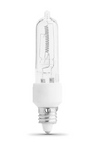 Feit Electric BPQ50/CL/MC/RP Warm White E11 Base (T4 Replacement) Halogen Replacement Light Bulb, Color Temperature 3000K, Wattage 50W, Voltage 120V