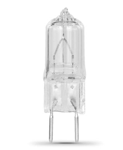 Feit Electric BPQ75/8.6/RP Clear Tubular GY8.6 Base Halogen Light Bulb, Color Temperature 3000K, Wattage 75W, Voltage 120V