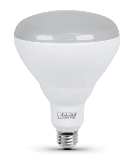 Feit Electric BR40DM/930CA/2 65W Replacement Bright White E26 Base BR40 Dimmable Enhance Reflector LED Bulb, Color Temperature 3000K, Wattage 9.4W, Voltage 120V - 2 Pack