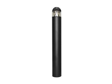 MaxLite BRD30U-WCSLTA Bollard Round Mushroom Dome Top - 30/20/10w Selectable - 120-277V - CCT Selectable 3/4/5k - 42 Inches -  TAA - Finish Black