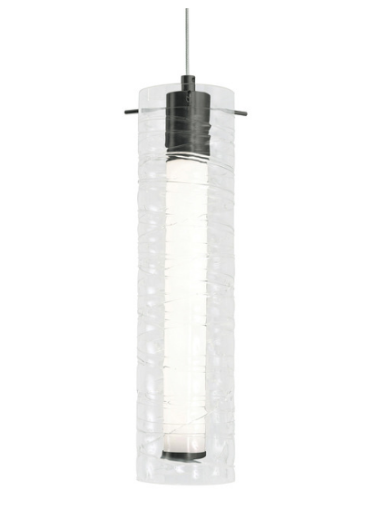 AFX Lighting BRIP04LAJUDBK Bari 04 Inch LED Pendant Light,120-277V, Wattage 15W, 5CCT, Black Finish