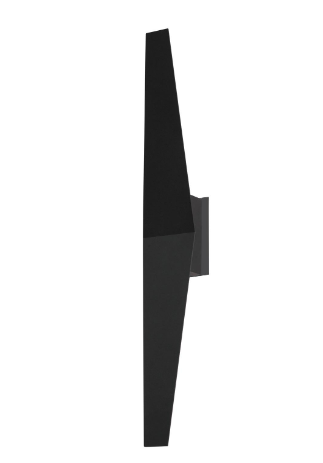 AFX Lighting BRKS0424LAJUDBK Brink 24 Inch LED Wall sconce Light, 120-277V, Wattage 20W, 5CCT Selectable 2700K/3000K/3500K/4000K/5000K , Black Finish