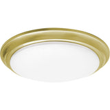 AFX Lighting BRNF12LAJD1SB Baron 1 Light 12 inch Satin Brass Flush Mount Ceiling Light