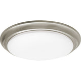 AFX Lighting BRNF12LAJD1SN Baron 1 Light 12 inch Satin Nickel Flush Mount Ceiling Light