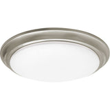 AFX Lighting BRNF14LAJD1SN Baron 1 Light 14 inch Satin Nickel Flush Mount Ceiling Light