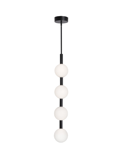AFX Lighting BRQP42LAJUDBK Baroque 42 Inch LED Pendant Light, 120-277V, Wattage 40W, 5CCT Selectable 2700K/3000K/3500K/4000K/5000K , Black Finish