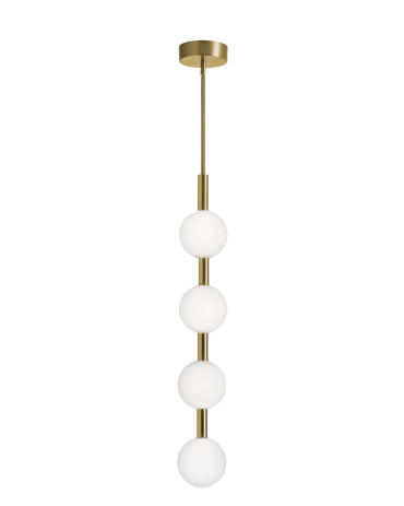 AFX Lighting BRQP42LAJUDLB Baroque 42 Inch LED Pendant Light, 120-277V, Wattage 40W, 5CCT Selectable 2700K/3000K/3500K/4000K/5000K , Light Antique Brass Finish