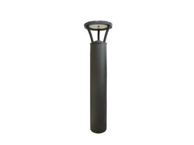 MaxLite BS330H-WCSBE2 Bollard Round Three Stilt Leg Mount - 30/20/10w Selectable - 480v - CCT Selectable 3/4/5k - 42 Inches - -20c Battery Backup - Finish Bronze