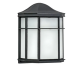 AFX Lighting BSSW0810700L50BK Bristol 10" Tall LED Outdoor Wall Sconce