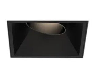 Eurofase Lighting BVOR1TL02RGDTWCLXT 15W Bravo LED w/o Trim, Gimbal, 1-Light, Wide, 120V-277V, DTW, White, Clear Finish W/ Extension Baffle