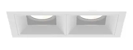 Eurofase Lighting BVOR2T01RFRF1030MCL 20W Bravo LED w/ Trim, 2-Light, Medium, 120V-277V, 3000K, Black, Clear Finish