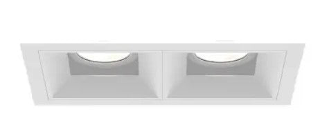 Eurofase Lighting BVOR2T01RFRF1530WCL 30W Bravo LED w/ Trim, 2-Light, Wide, 120V-277V, 3000K, Black, Clear Finish