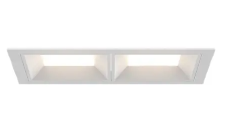 Eurofase Lighting BVOR2T02PNPN1530 30W Bravo LED w/ Trim, Panel, 2-Light, 120V-277V, 3000K, White