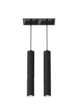 Eurofase Lighting BVOR2TL01SUSU1530 Bravo LED w/o Trim, Pendant, 2-Light, Voltage 120V-277V, Wattage 30W, Color Temperature 3000K, Black Finish
