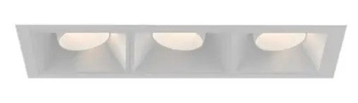 Eurofase Lighting BVOR3T01RGRGG1535WCL 45W Bravo LED w/ Trim, Gimbal, 3-Light, Wide, 120V-277V, 3500K, Black, Clear Finish