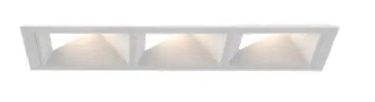 Eurofase Lighting BVOR3T01WLWLWL1530 45W Bravo LED w/ Trim, Wall Wash, 3-Light, 120V-277V, 3000K, Black Finish