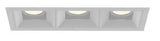 Eurofase Lighting BVOR3T02RFRFF1030WCL 30W Bravo LED w/ Trim, 3-Light, Wide, 120V-277V, 3000K, White, Clear Finish