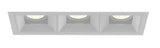 Eurofase Lighting BVOR3T02RFRFF1530WCL 45W Bravo LED w/ Trim, 3-Light, Wide, 120V-277V, 3000K, White, Clear Finish