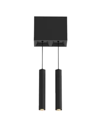 Eurofase Lighting BVOS201SUSU1530 30W Bravo LED, Pendant, 2-Light, 120V-277V, 3000K, Black