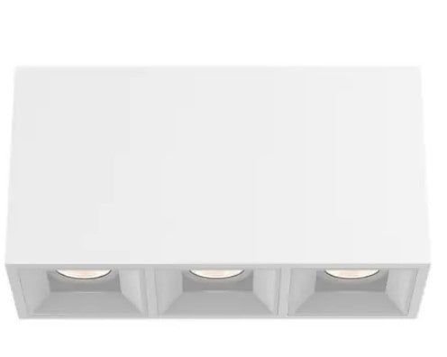 Eurofase Lighting BVOS301RFRFF1027WCL 30W Bravo LED, 3-Light, Wide, 120V-277V, 2700K, Black, Clear Finish