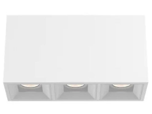 Eurofase Lighting BVOS301RFRFF1030WCL 30W Bravo LED, 3-Light, Wide, 120V-277V, 3000K, Black, Clear Finish