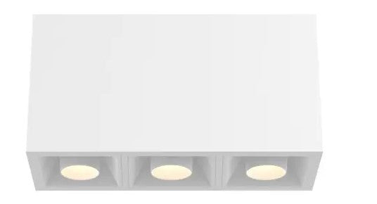 Eurofase Lighting BVOS301SGSGG1527WCL 45W Bravo LED, S.Gimbal, 3-Light, Wide, 120V-277V, 2700K, Black, Clear Finish