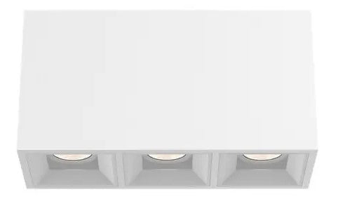 Eurofase Lighting BVOS302RFRFF1030WCL 30W Bravo LED, 3-Light, Wide, 120V-277V, 3000K, White, Clear Finish