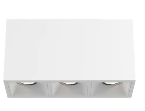Eurofase Lighting BVOS302RGRGG1035WCL 30W Bravo LED, Gimbal, 3-Light, Wide, 120V-277V, 3500K, White, Clear
