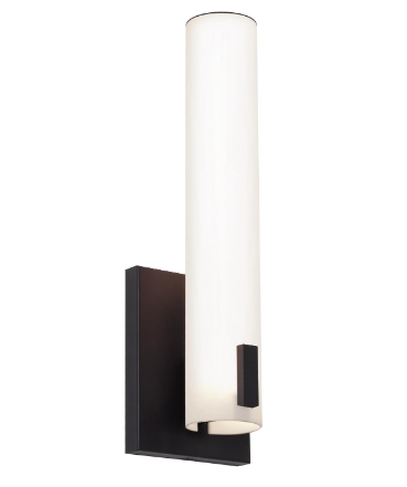 AFX Lighting BWNS0514LAJUDBK Bowen 14 Inch LED Wall Sconce,120-277V, Wattage 16W, Selectable 5CCT 2700K/3000K/3500K/4000K/5000K, Black Finish