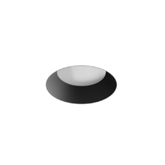 Visual Comfort Architectural E4PRLRA-B Element Pro 4" Round Adjustable Trim – Regressed Style – Black Bevel – Flangeless Ceiling Appearance