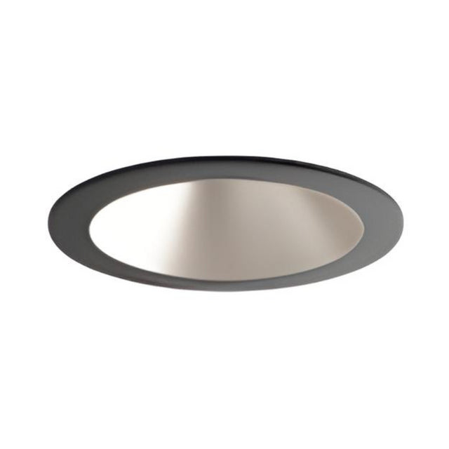 Visual Comfort Architectural ENCL3RFA-WD31S-B Entra CL 3" Round Flanged Adjustable Downlight – 15W – Warm Dim 3000K–1800K – 90+ CRI – Satin Silver Reflector – Black Flanged Trim