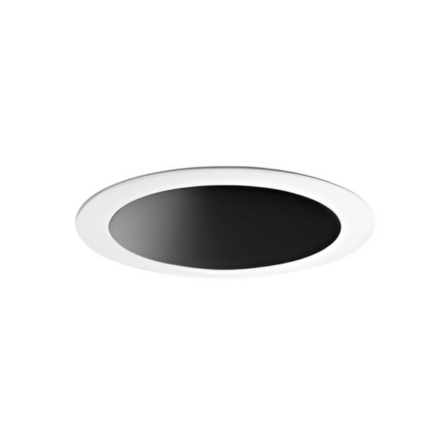 Visual Comfort Architectural ENCL3RFA-930W-B Entra CL 3" Round Flanged Adjustable Downlight – 15W – 3000K – 90+ CRI – White Reflector – Black Flanged Trim