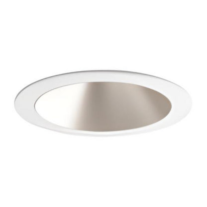Visual Comfort Architectural ENCL3RFA-WD31S-W Entra CL 3" Round Flanged Adjustable Downlight – 15W – Warm Dim 3000K–1800K – 90+ CRI – Satin Silver Reflector – White Flanged Trim