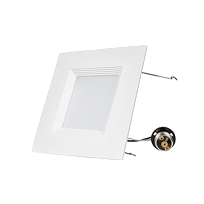 6"LED 16.5W Dedicated CCT Square Baffle LED Recessed Retrofit Downlight, CCT 4000K