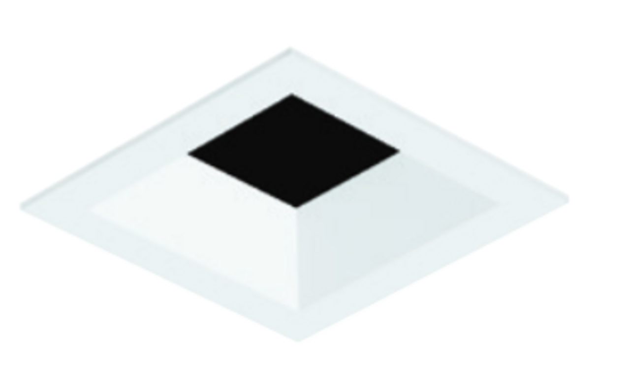 Visual Comfort Architectural E3SF15B-LW Element 3" Square Trim – Lensed – Bevel Style – White Finish – Flanged Ceiling Appearance 1.1"-1.5" Ceiling Thickness